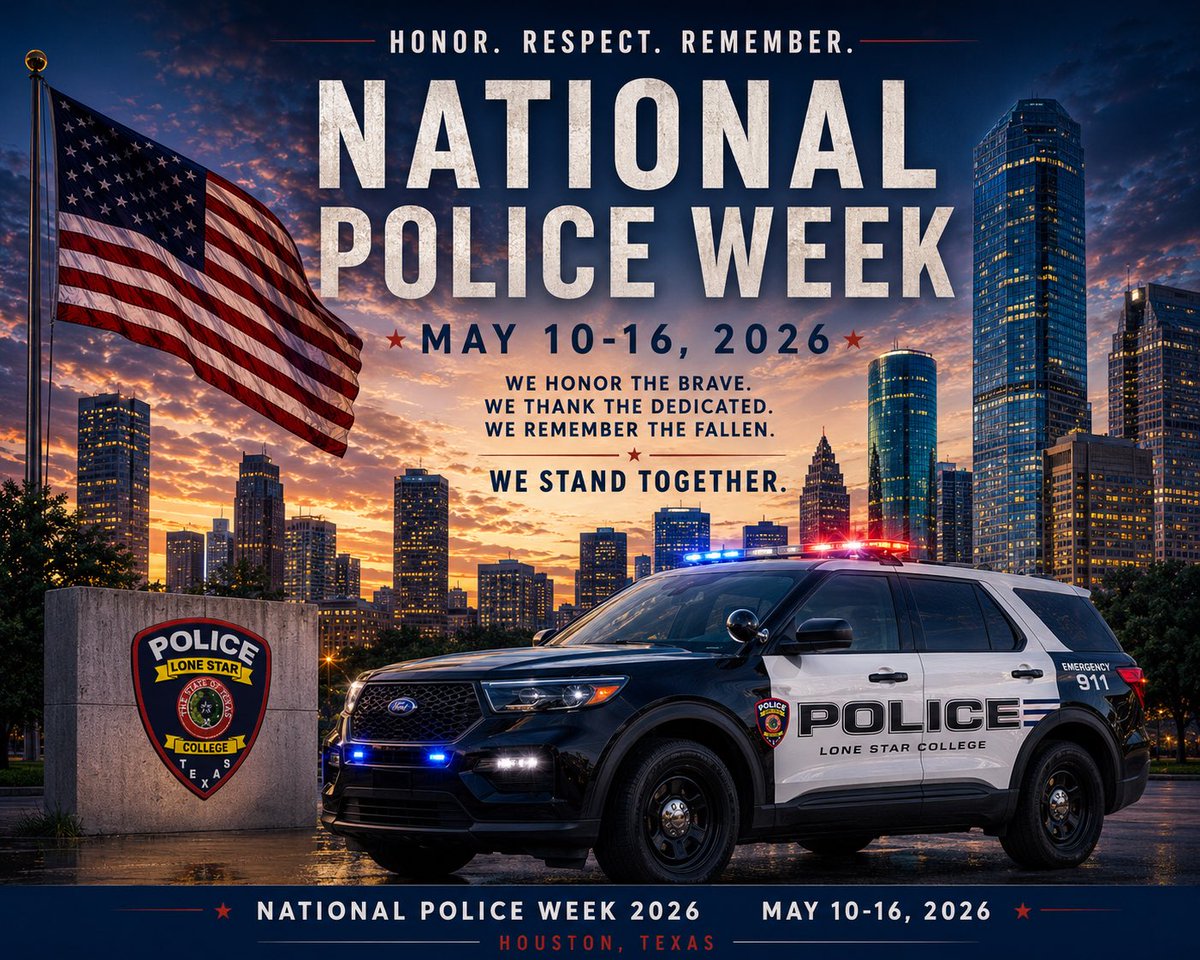 LSCPolice's tweet photo. During National Police Week, we pause to honor the courage, sacrifice, and service of the men and women who wear the badge. We remember the officers who gave their lives in the line of duty and thank those who continue to protect and serve our community every day.💙 https://t.co/Px0kJtToea