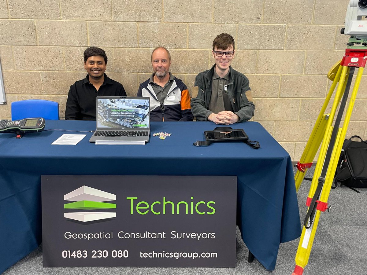 TechnicsGroup's tweet photo. Great to visit Guildford County School for their Careers Fair, showcasing surveying, geospatial and construction tech careers.

Our team brought along a Leica TS16 and RTC360 for students to explore modern surveying and reality capture.

#Surveying #Geomatics #CareersFair https://t.co/jR8028rUGN