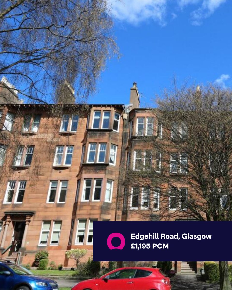 DwelloProperty's tweet photo. 📍 Edgehill Road, Glasgow, £1,195PCM
🛏️🛁1 bed; 1 bath
🛋️Furnished

Very well presented first floor traditional tenement flat in the ever popular Broomhill area, available June 8.

To book a viewing, click the link - https://t.co/vY2oGLJFee

#Glasgow #property #tolet https://t.co/T4D7LTe0fE