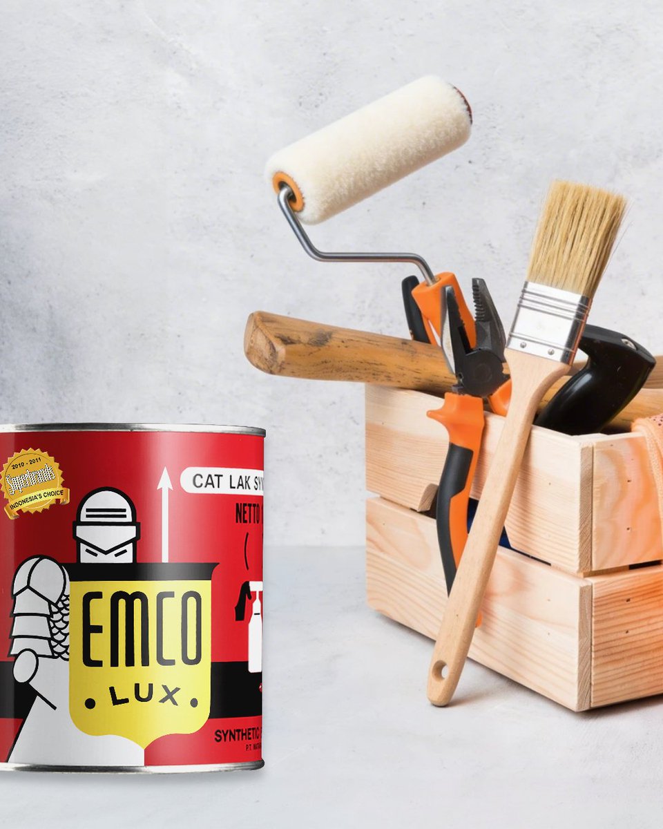 EMCOPaint's tweet photo. Udah masuk weekend nih, pengingat buat dandan-dandan rumah.
Furnitur yang warnanya kusam, bisa banget dicat ulang.

Biar nggak capek dan boros, pakai Cat EMCO Lux. Ada di toko bangunan sebelah, hasilnya halus, cepat kering, dan andalan top tukang bangunan Indonesia.

Kamu nggak mau kan Sabtu-Minggu cuma kepake beresin rumah?

#EMCOPaint #catkayubesi #catkayu #catbesi #diyrumah #tipsrumah