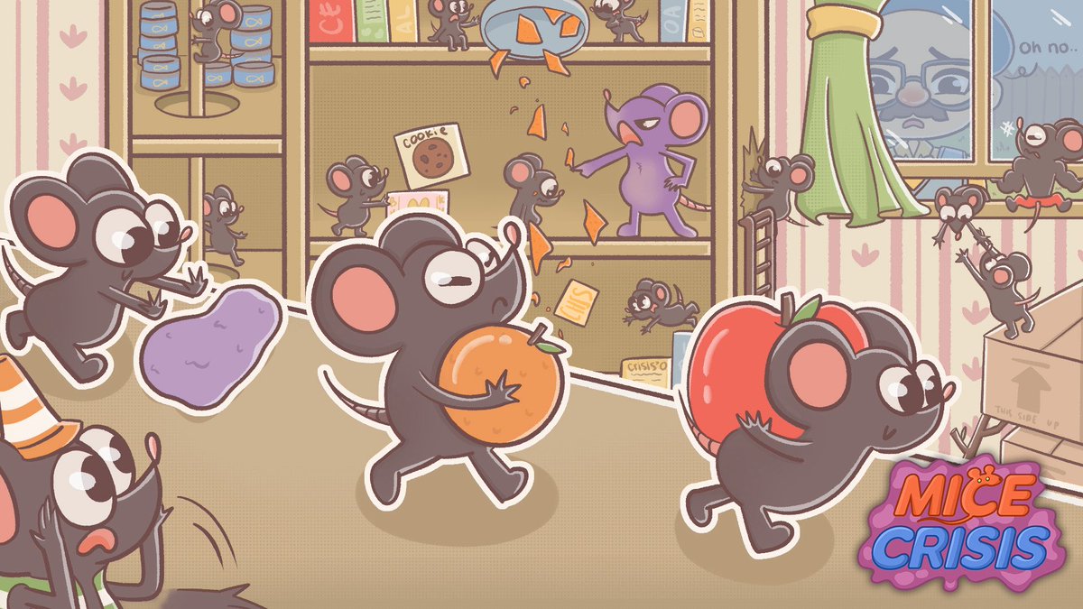 XeloGames's tweet photo. The invasion started with stolen snacks.

#MiceCrisis #AkhirPekanStudio #XeloGames #IndieGame #PCGame https://t.co/xtXAhYQHlU