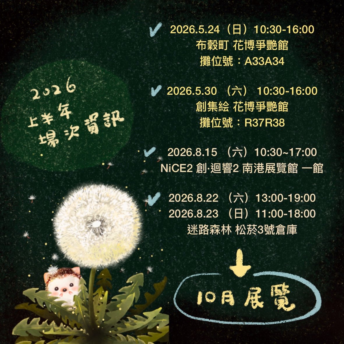Aggie_Amble's tweet photo. 🦔🦔展覽前的場次資訊

接下來要全力趕稿創作
（布穀町場次時新膠帶應該就到貨了）

⭐️線上賣場等新品膠帶到貨統一整理，到時再公佈喔

⭐️寄賣點如下：
台北：
。（籌備中）東區地下街第五廣場 5/22-8/31 ，與胖肚子小畫室聯合展出

。東區地下街 第七廣場（誠品前）

。誠品南西 4樓 ，邊緣工事 https://t.co/6D6olqikqz