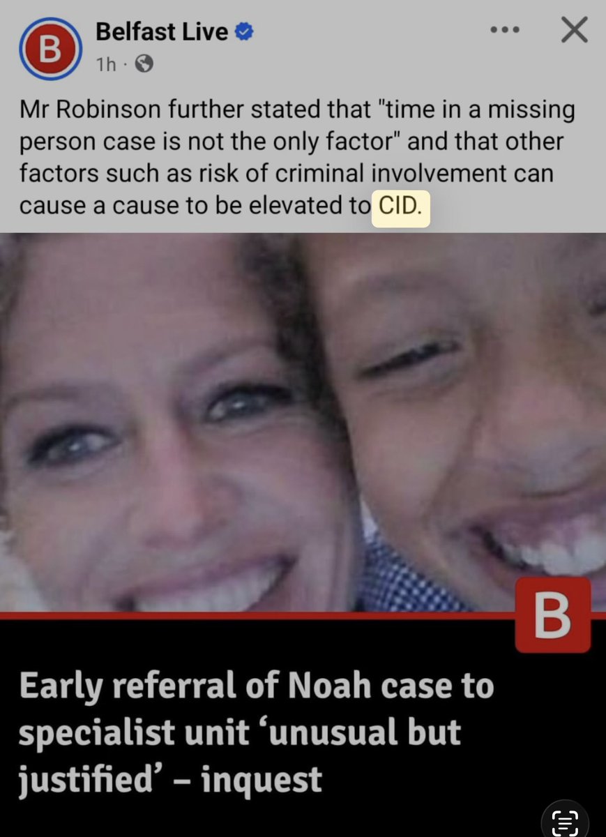 ManusSinead's tweet photo. @Anmaidrinrua 3 working hypotheses on the Tuesday: 
Muir Clark ran with the head injury, despite MsSeenan stating she didn’t say that. CID take over on Wed. Majority incident portal opened &amp; Nat crime agency call on Friday. Yet that hypothesis isn’t examined? SIO will have some explaining https://t.co/9p34uGdpbB