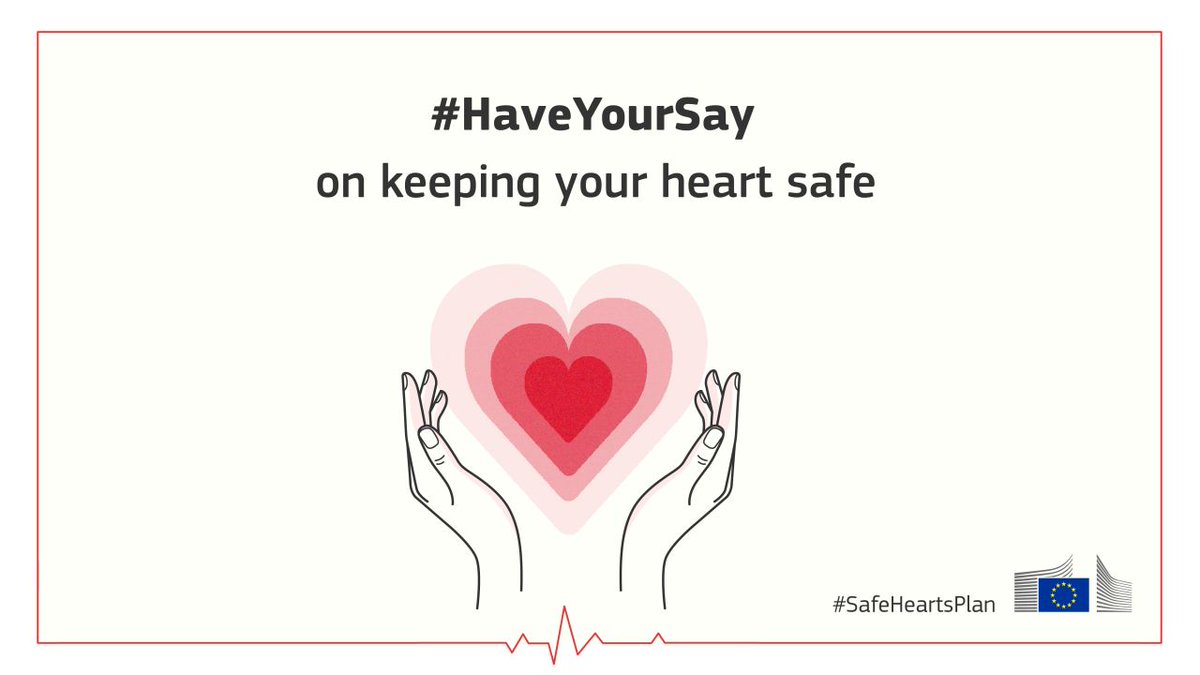 tachelet's tweet photo. Early detection can save lives.

#HaveYourSay on the first flagship initiative of the #SafeHeartsPlan – the EU Protocol on health checks for cardiovascular diseases

🗓️ Deadline: 19 May 
🔗 https://t.co/BCEXisgmsw https://t.co/CMDklwQPll