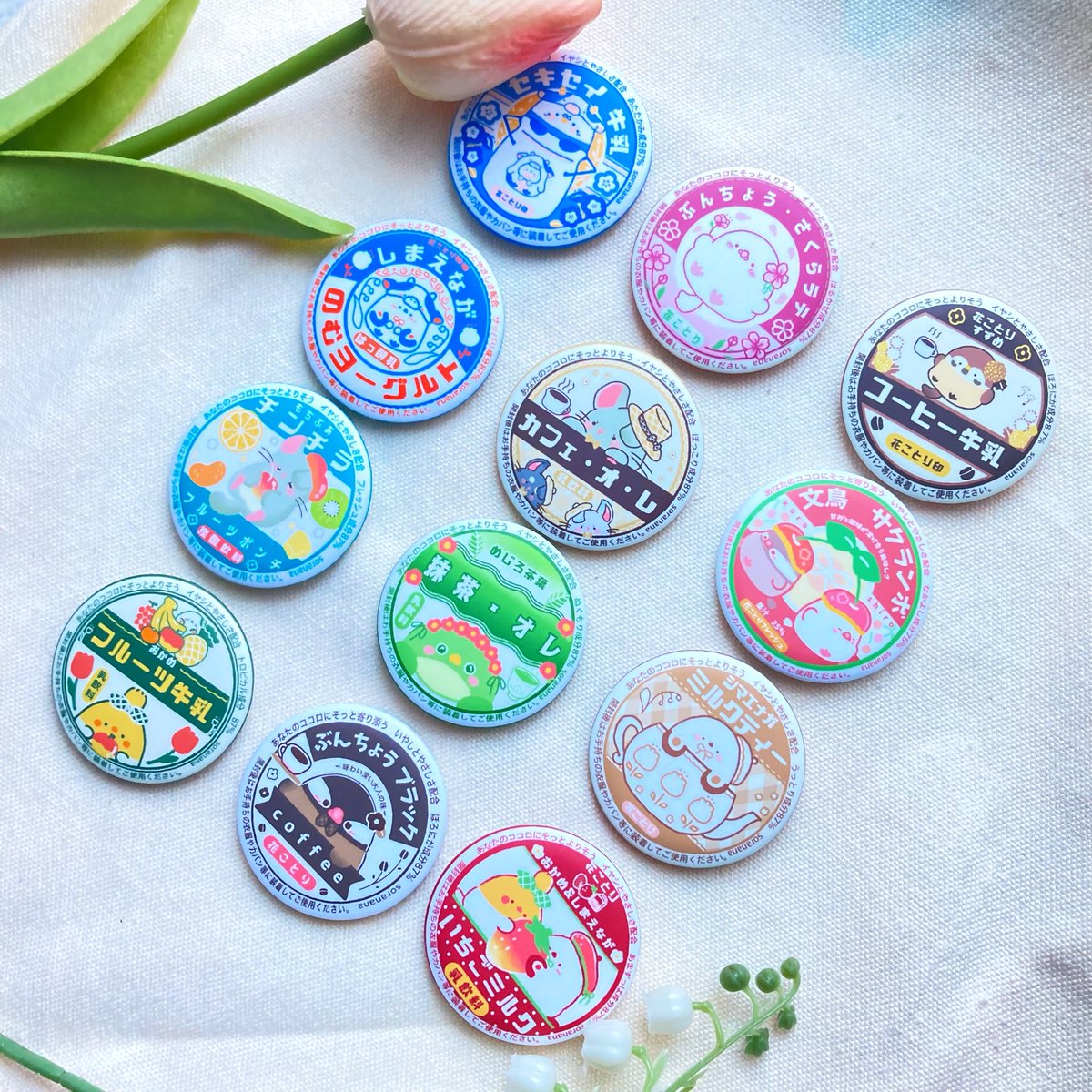 デザフェス63 グッズ紹介 *⋆⸜𝐧𝐞𝐰⸝⋆* 【牛乳瓶のフタ風ガチャ缶