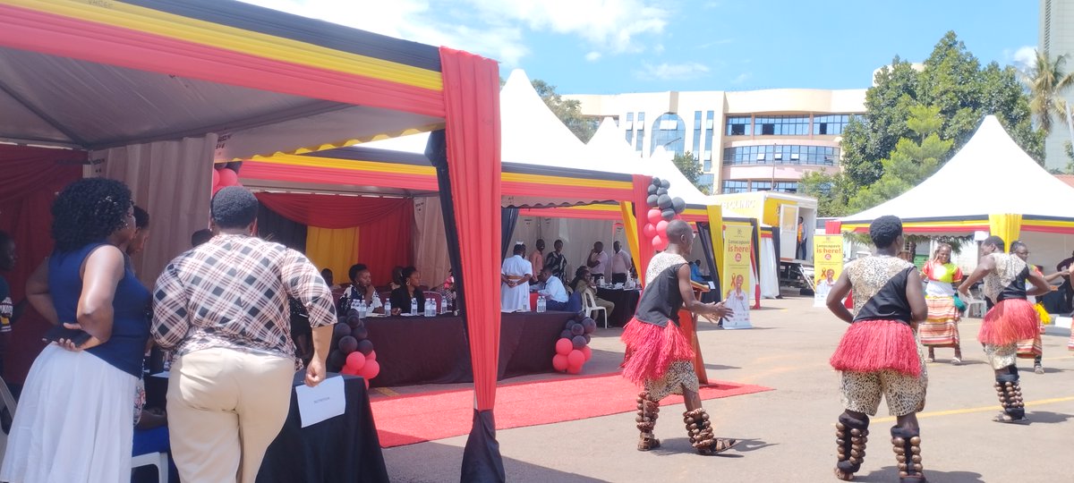 hepsuganda's tweet photo. We are proud to participate in the Integrated Health Camp for all Ministry of Health staff and their family members, taking place @MinofHealthUG headquarters under the theme "Health is Wealth." 
@MBKeno 
@nmsuganda 
@ahfafrica 
@bayloruganda https://t.co/x5mF8ZGVif