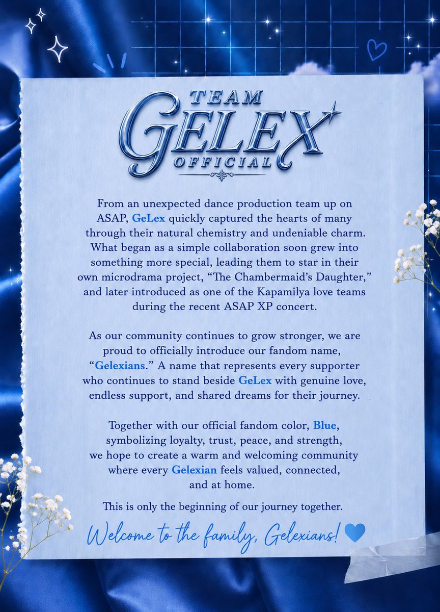 TEAM GELEX OFFICIAL tweet media