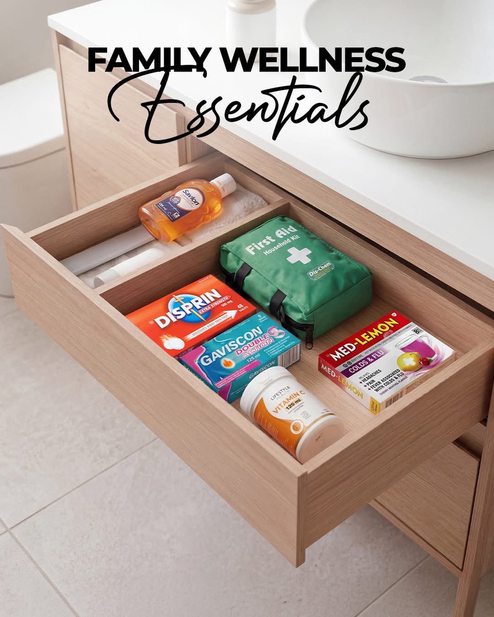 Dischem's tweet photo. Family wellness starts with the right essentials at home. 💚
Think daily support, feel-good basics, and the products that help keep everyone cared for.

#DisChem #WellnessEssentials https://t.co/2AtCvrjHcN