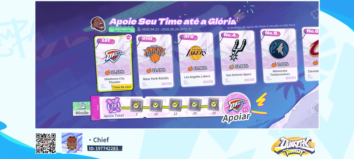 Faael33's tweet photo. Venha jogar Dunk City Dynasty comigo! https://t.co/eLyRB8icel