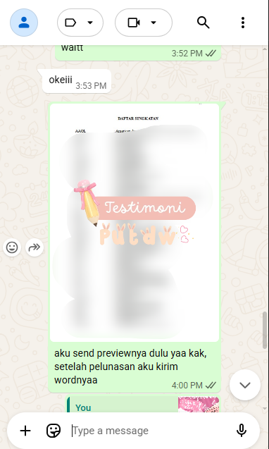tasklessprom's tweet photo. daftar singkatan inrush⚡️⚡️
mari yg mau dibantu formatting inrush langsung wa on bio sajeuu😉

t. joki tugas rapihin word proposal skripsi margin spasi heading daftar isi daftar gambar daftar tabel daftar pustaka mendeley nomor halaman daftar lampiran https://t.co/XMThjRzeWN