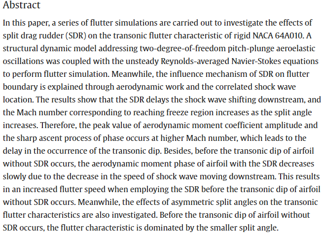 TheorAppMechLet's tweet photo. Numerical investigation on transonic flutter characteristics of an airfoil with split drag rudder
https://t.co/e6wHSDHGR1 https://t.co/7qZTjlerZa