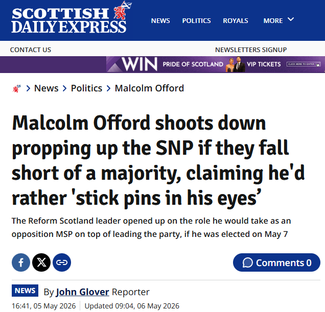 TommyDoc36's tweet photo. @montie @reformparty_uk .
Why would John Swinney bother sending an invitation to a  c u n t  who said he wouldn't work with him a few of days before?
It's now up to Offord to crawl back to John Swinney when Offord has pins sticking out of his eyes. https://t.co/gVQyyqevmy