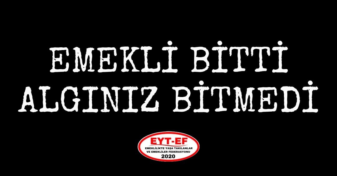 Emekli bitti algınız bitmedi. 
<a href="/RTErdogan/">Recep Tayyip Erdoğan</a> <a href="/umitozdag/">Ümit Özdağ</a>
<a href="/MDervisogluTR/">Müsavat Dervişoğlu</a>
<a href="/eczozgurozel/">Özgür Özel</a>
#5000KısmiKördüğüm
#EmekliBittiAlgınızBitmedi