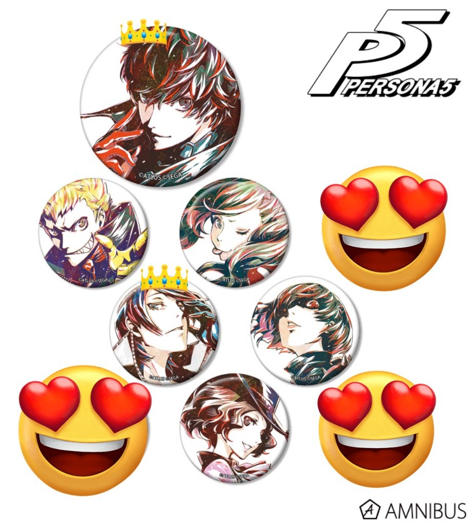 Vi___vV44's tweet photo. 【譲渡】
P5 アニアート 缶バッジ

*主人公 竜司 杏 *祐介 真 春

主人公.祐介は無印から2点抱き合わせ希望。Paypay送金又はフリマアプリ経由(下にリンク)

無印は定価400円のお譲りですが
主人公.祐介は主人公6000円/祐介3500円でのお譲り(メルカリ相場)
他 値段交渉ありましたらコメントください。 https://t.co/Q2xyh4mw9D