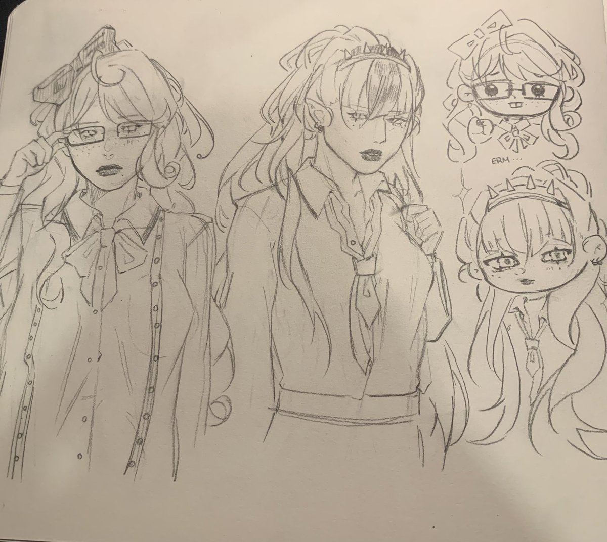 Pitcherdew's tweet photo. science nerd x art nerd au rapple i doodled at school
#everafterhigh https://t.co/okfSdGzT9h