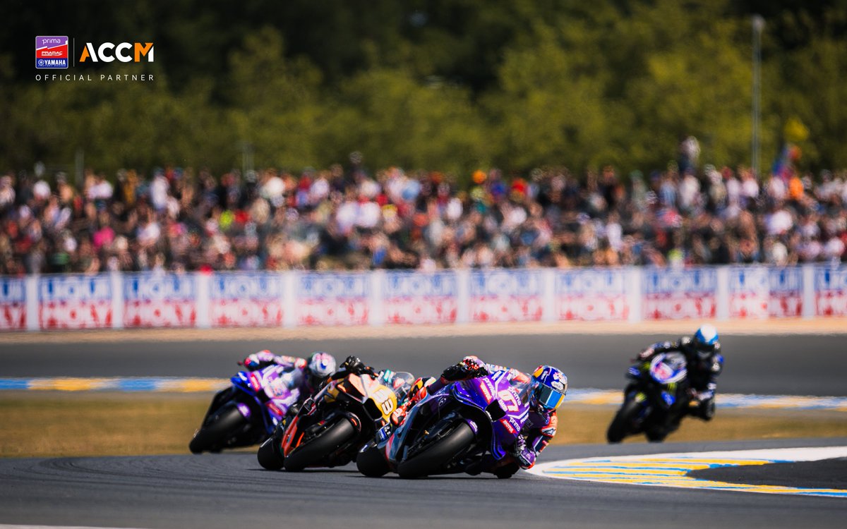 accm_group's tweet photo. 2026 MotoGP France at Le Mans was intense! Prima Pramac Yamaha faced one of the season’s toughest tracks, and ACCM witnessed speed and masterful resource management.
#PrimaPramacYamaha #MotoGP #ACCM #Forex https://t.co/cVMAgrhjeO