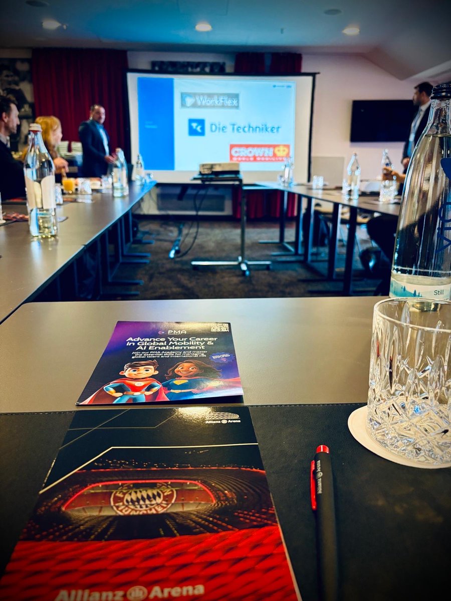 CrownMobility's tweet photo. We’re live from Munich! 🚀
 
Great to be here at Smart Mobility: Technology and Data for Global Mobility Success at the Allianz Arena alongside the People Mobility Alliance and MasteringGM.
 
Today’s conversations are focused on how technology, data, and innovation are continuing to reshape global mobility, from improving employee experience to helping organisations make smarter, more informed mobility decisions.
 
We’re proud to have Gabriel Hanna representing Crown World Mobility and contributing to the discussion throughout the day.
 
If you’re attending, come and say hello 👋
 
#GlobalMobility #HRLeadership #FutureOfWork #MobilityStrategy #HRTech #CrownWorldMobility