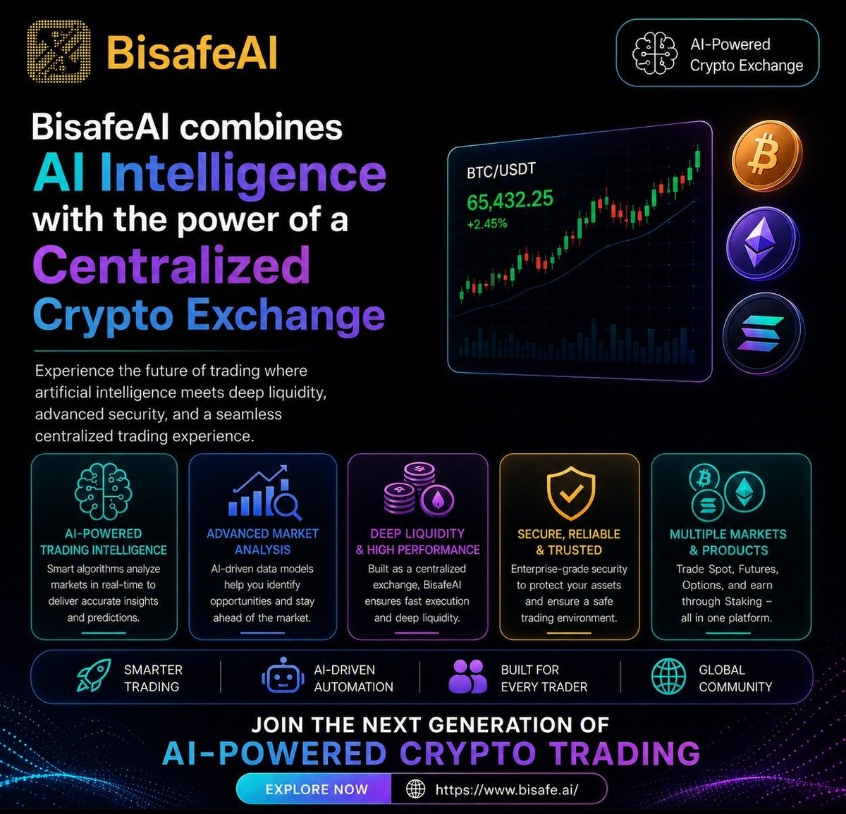 BisafeTrends's tweet photo. π₯ Smarter. Faster. More https://t.co/Ejsa41oJr2 BisafeAI β Where AI Meets Crypto Trading π§ Deep Liquidity | π Advanced Analysis | π Trusted πΉ Spot β’ Futures β’ Options β’ Staking π https://t.co/gIUasDmzyC
#BisafeAI #BIAI #AIPowered #CryptoTrading #NextGenExchange #Web3 https://t.co/GjYeimuamr