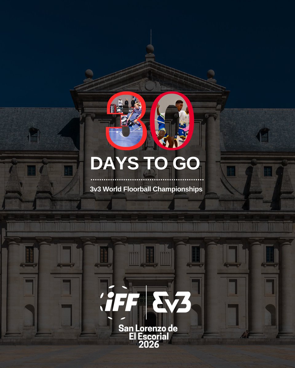 AEUFSPAIN's tweet photo. 🔥Only 30 days to go until the 3v3 World Floorball Championships begins!
Get ready for unforgettable days of international #floorball, passion and excitement
#3v3wfc2026 @IFF_Floorball  #BKASport @aytosanlorenzo @aguacazorla @fundaciondepjov #LittleDetails #LaReal #renault #puma https://t.co/xgm6mzyneF