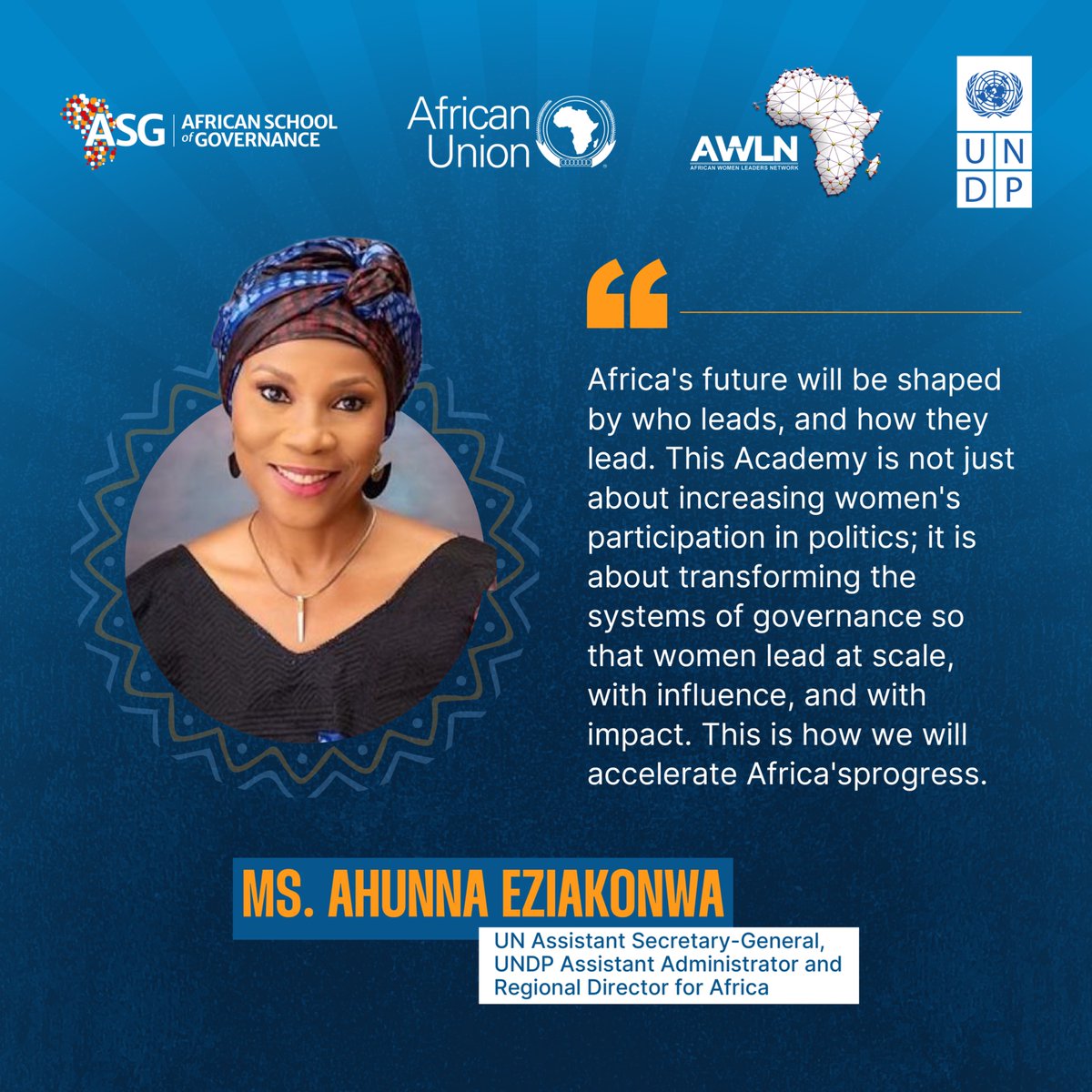 UNDPAfrica's tweet photo. The clock is ticking! ⌛️

The African Academy for Women in Political Leadership is investing in a new generation of women leaders ready to shape governance and drive transformation across Africa. 🚀

Could this be you? Applications close Friday.
👉🏾 https://t.co/UrzDAKkXdZ https://t.co/a6MRDvYE9n