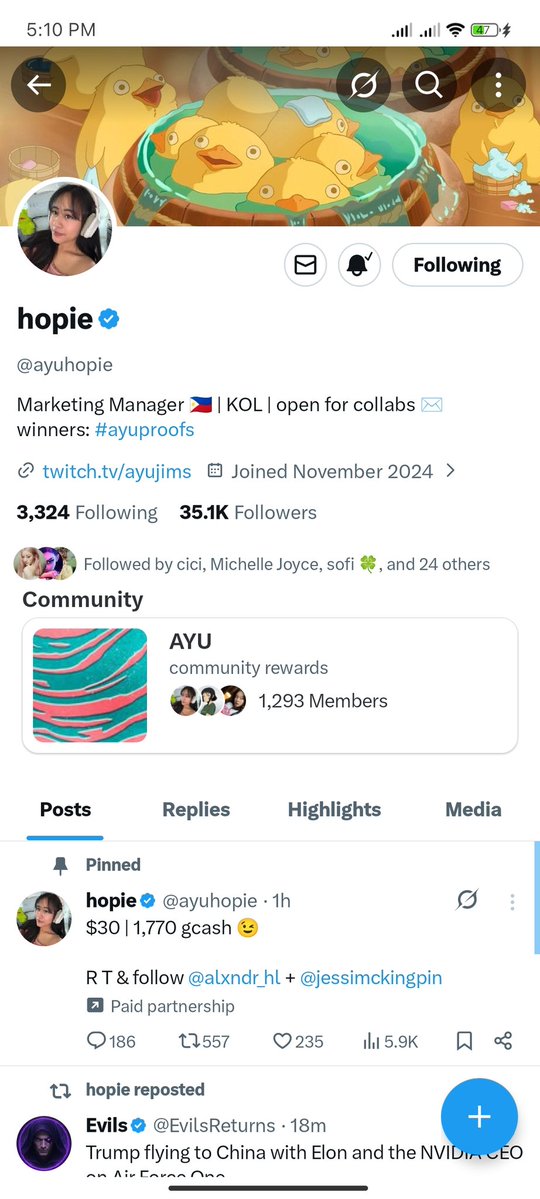 h ⭐ tweet media