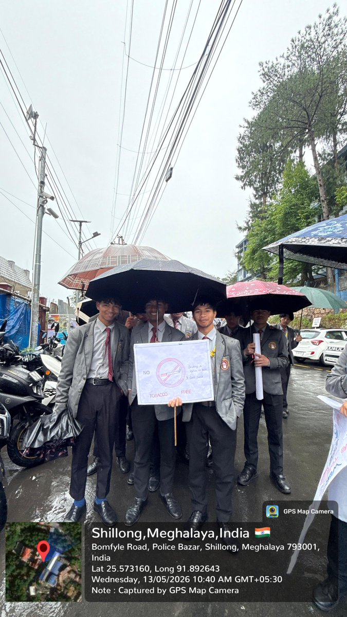 NSS_SCC_Unit's tweet photo. NSS SCC Unit organised the World No Tobacco Day #WNTD 2026 Rally. A total of 240 students and teachers took part in the rally bearing the theme "Tobacco! Bussiness of Death"  on  the 13th of May 2026 @_NSSIndia @CellNehu @nss_rdguwahati https://t.co/dCuZ2w86Df
