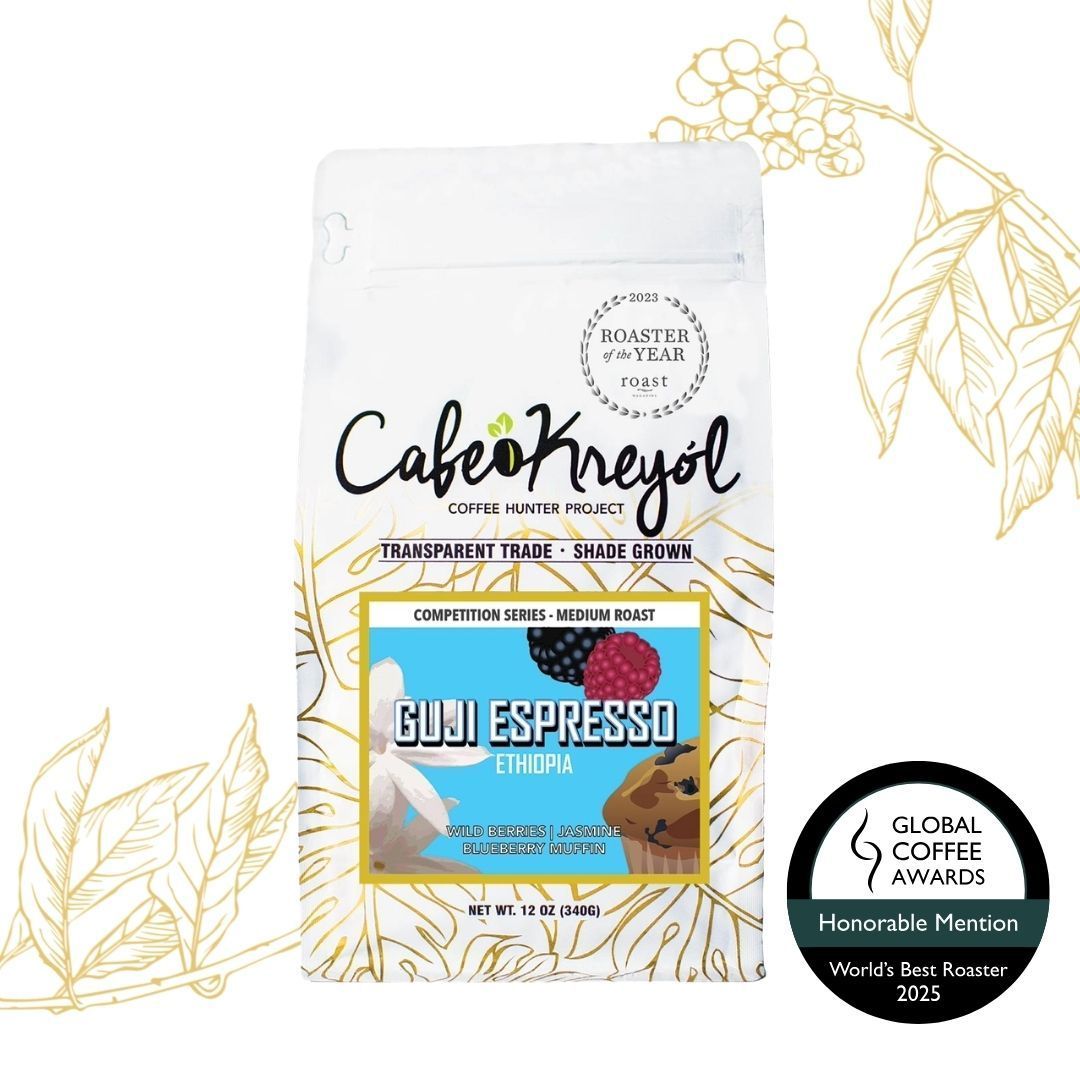 Guji Espresso 🏆 Honorable Mention at the 2025 Global Coffee Guji Espresso 🏆 Honorable Mention at the 2025 Global Coffee