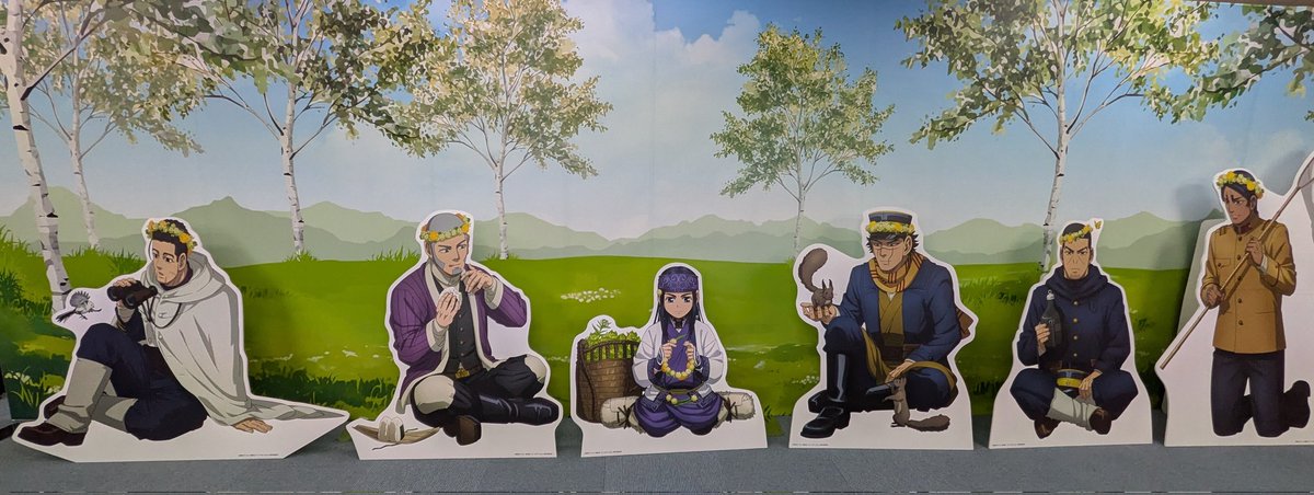TSNR56's tweet photo. ゴールデンカムイ
アニメイト札幌にパネルあった🌼 https://t.co/XHs5CBqgSC