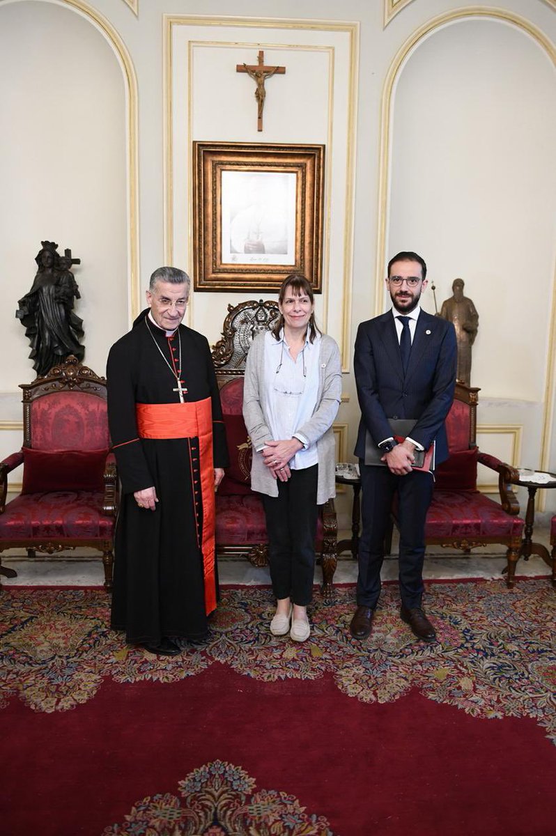 SAmineeddine's tweet photo. Valuable discussion with Patriarch Al-Rahi @bkerki together with @icrc_lb Head of Delegation. Discussions focused on humanitarian concerns in Lebanon and the importance of protecting civilians, preserving dialogue, and supporting affected communities. https://t.co/WWCWpJmwVp