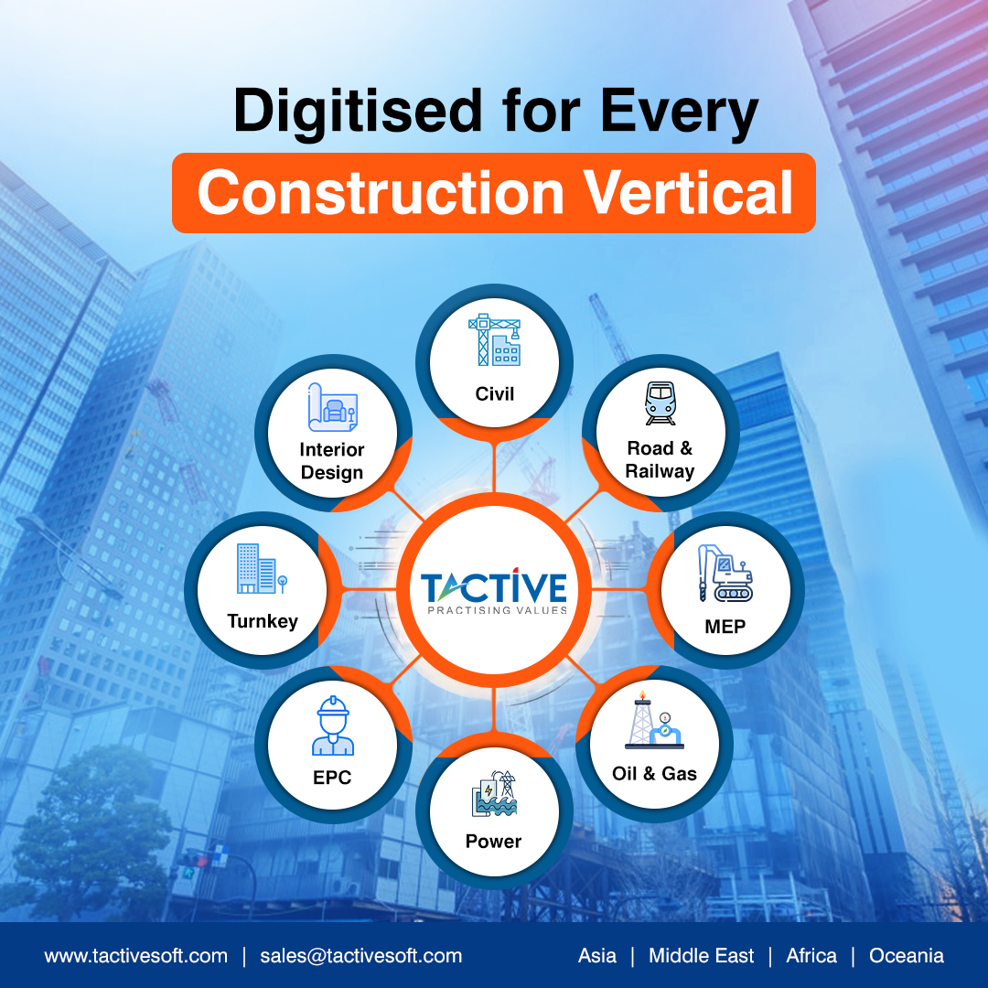 Tactivesoftware's tweet photo. From infrastructure giants to specialized #contractors, @Tactivesoftware adapts to your workflow, scale, and complexity.👷💻 

A unified #ERP platform that empowers: 

✔ Better planning 
✔ Real-time tracking 
✔ Smarter decision-making 

🌐: https://t.co/NfJfngIiJi https://t.co/HOS6oBusGj