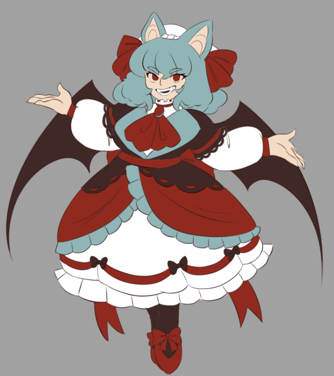 olivynes_'s tweet photo. what if i made her remilia https://t.co/jYtTlZ7Fea