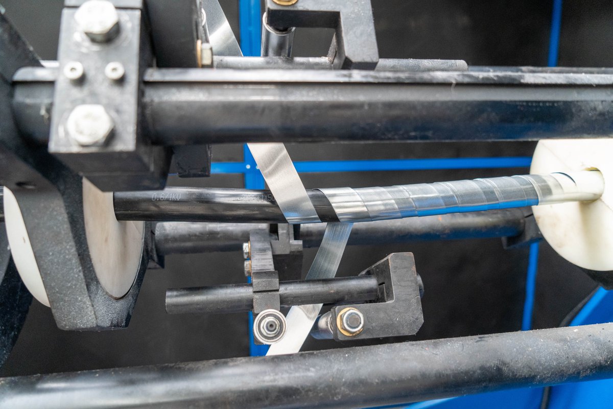owcable's tweet photo. Master coil → 3cm slit tape → armoring line tested. ⚙️

Specs are good. Real-machine proof is better. 🎥
#GalvanizedSteelTape #CableArmoring #CableMaterials #Testing #ONEWORLD https://t.co/KS5eaSWeok