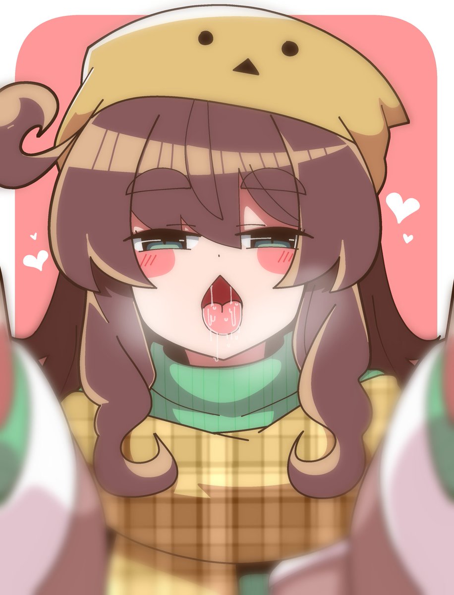 「二年前に描いた栗田まろんにキスされる絵をリメイクしました。」|いるみんのイラスト