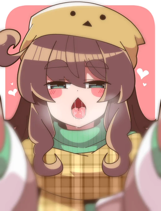 二年前に描いた栗田まろんにキスされる絵をリメイクしました。