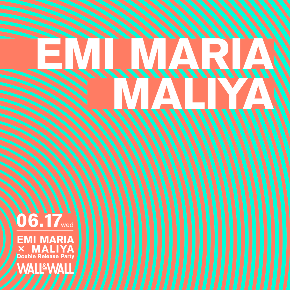WALLWALLTOKYO's tweet photo. 【EMI MARIAとMALIYAによる最新アルバムのダブルリリースパーティー開催。
それぞれの最新作を携え、WALL&amp;WALLで一夜限りのスペシャルライブを披露。】

▼詳細はこちら▼
https://t.co/MiNDXRhNnl

@Ms_B_O_P　@_MALIYA_ https://t.co/lHlV3kHTwx