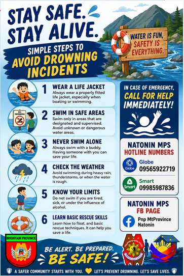 PNPNatonin's tweet photo. Simple steps to avoid drowning incidents. https://t.co/mRr6oQbc2G