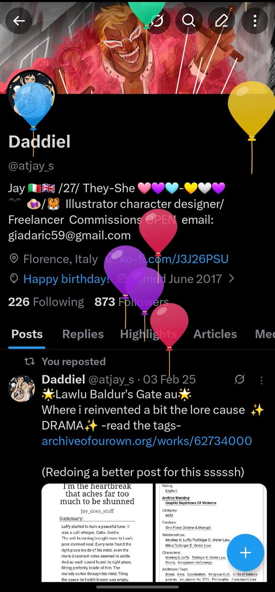 atjay_s's tweet photo. Today is my baloon day! https://t.co/TBihRxvrEv