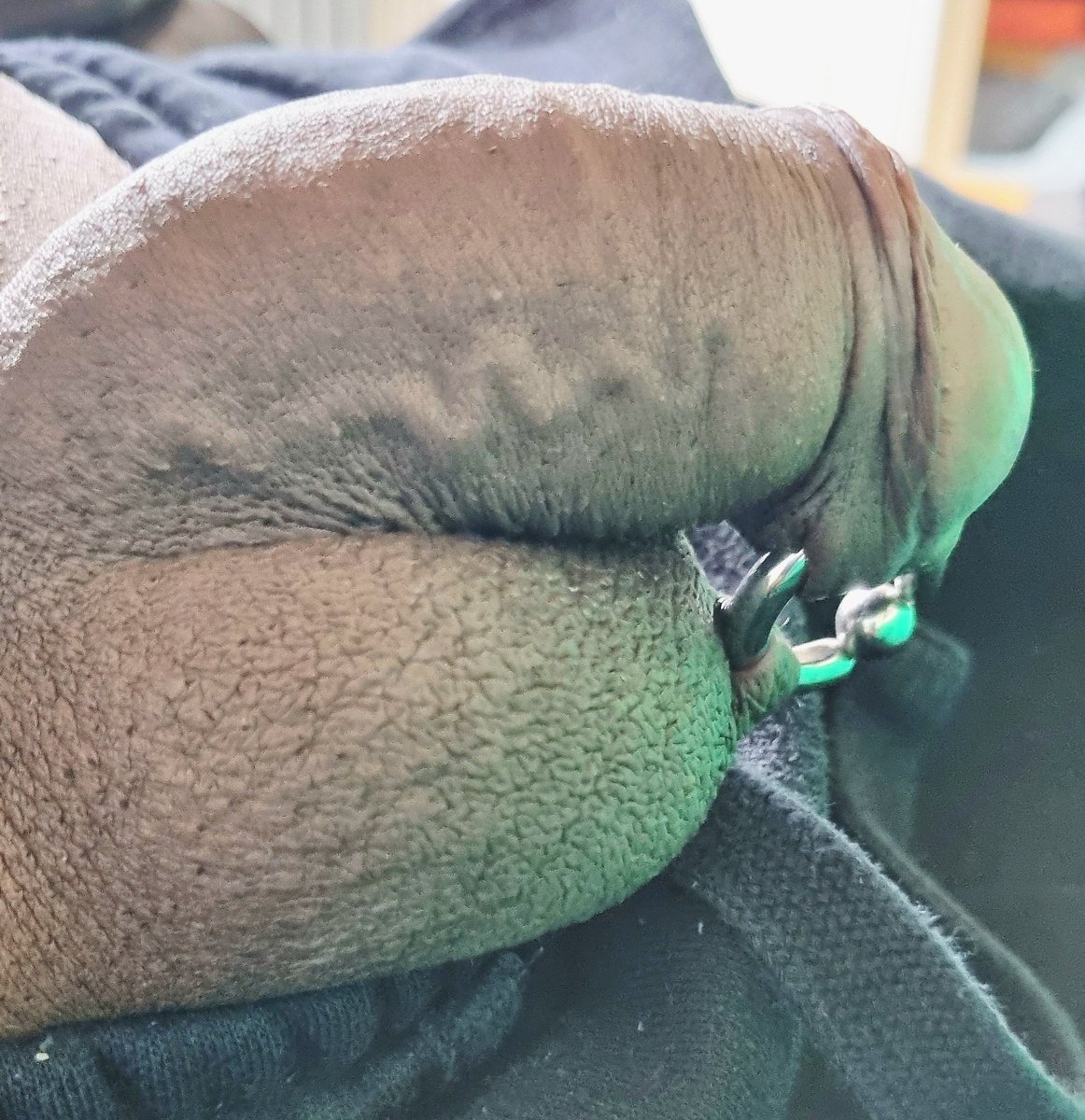 roadffahead's tweet photo. My soft cock can be locked to my balls, feels different while walking as it gets hard soon #piercedcocknballs https://t.co/p1jbWPEo7a