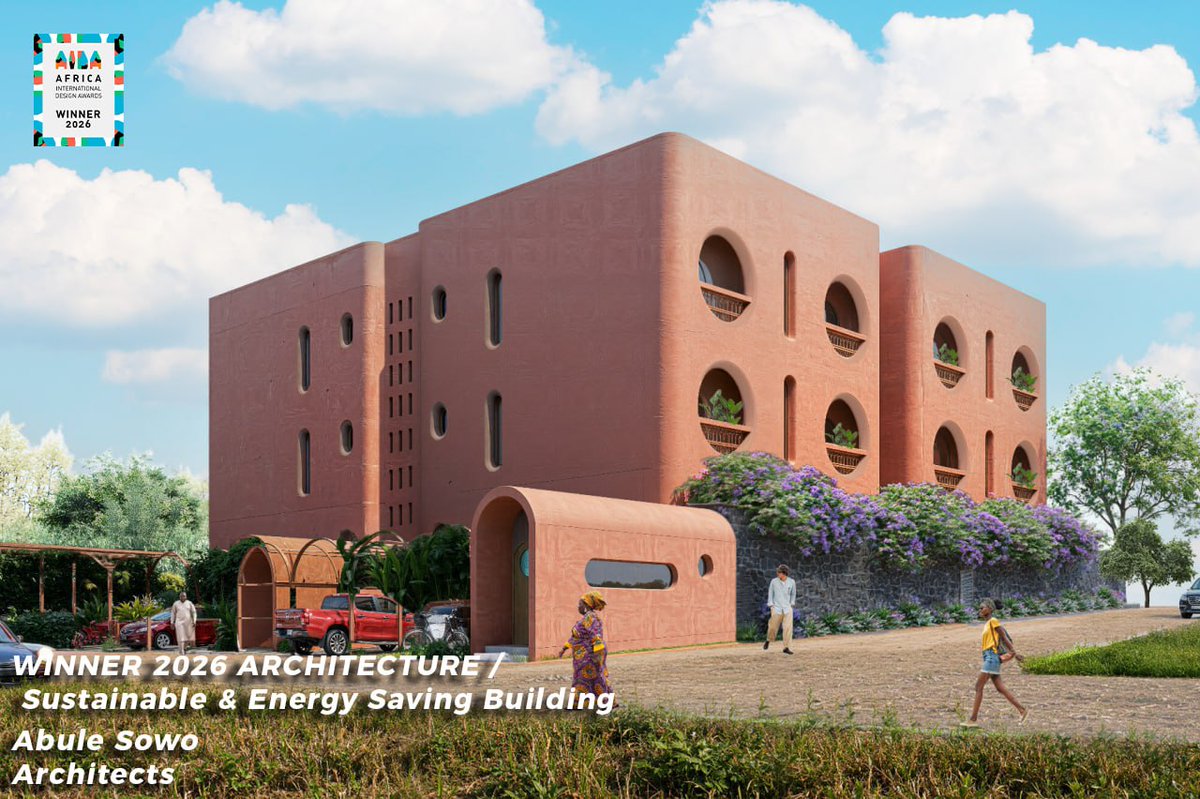 OMONABULESHOWO's tweet photo. A huge moment of pride that I'm excited to share with you. 

 I'm thrilled to announce that ABULE SOWO architects has just been honored with three awards for the Africa International Design Awards - AIDA 2026 for our project "African Apartments":  

🏆 WINNER 2026 — Architecture / Residential Architecture   

🏆 WINNER 2026 — Interior Design / Residential Interior   

🎖️ Honorable Mention 2026 — Architecture / Sustainable & Energy Saving Building  

This international recognition gives even more meaning to our mission: to redefine an African architecture that is sustainable, beautiful, and deeply rooted in local cultures and materials.   

A heartfelt thank you to our client for their trust and boldness, to the jury of the Africa International Design Awards - AIDA, and to the entire ABULE SOWO architects team for their unwavering dedication.   

Discover more about the project here: https://t.co/yh8BtNKqcl

#Architecture #AfricanArchitecture #SustainableArchitecture #AIDA2026 #AbuleSowoArchitects #InteriorDesign #MadeInAfrica #Accra #Ghana #Benin