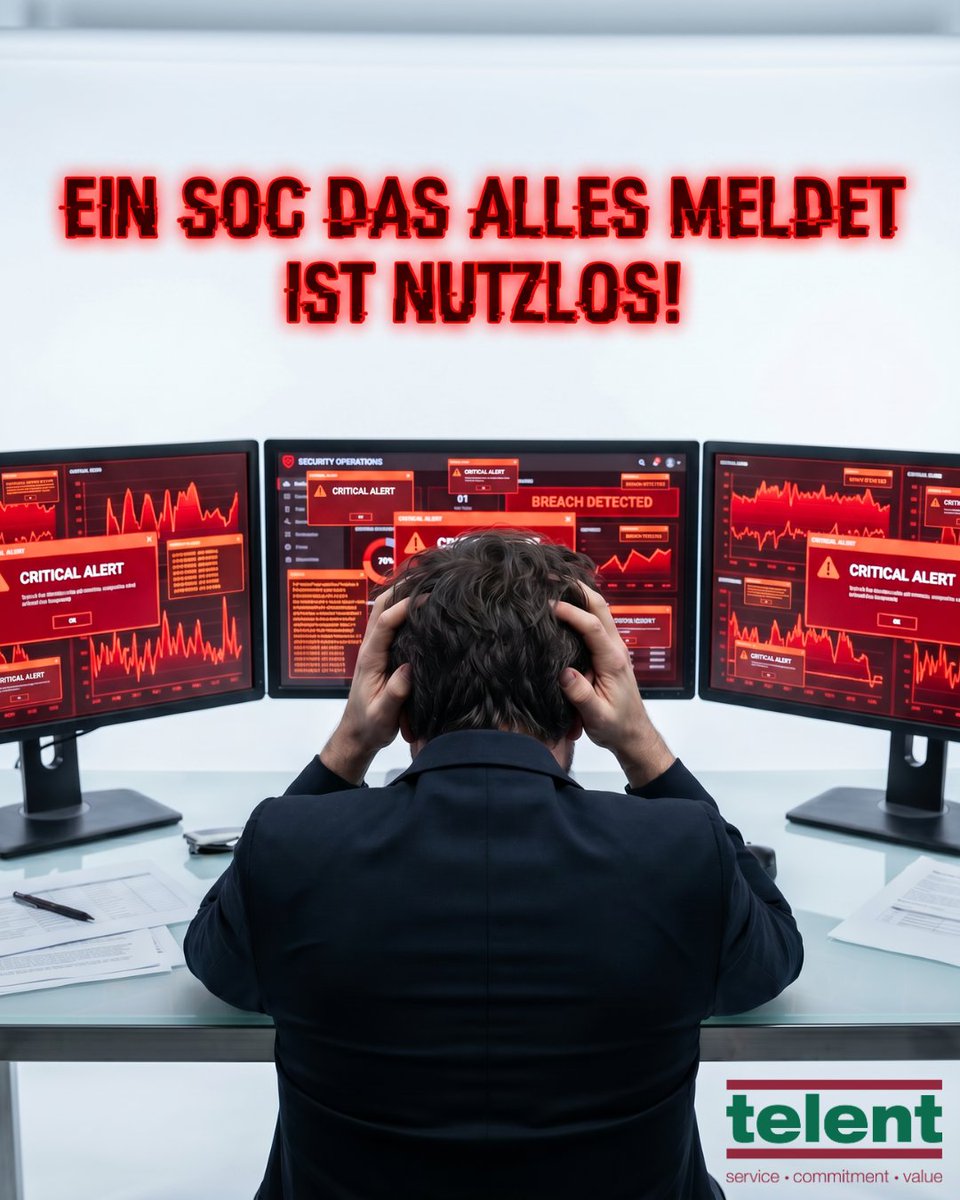 KORAMIS's tweet photo. 🚨 EIN SOC DAS ALLES MELDET IST NUTZLOS. 🚨

Wenn Ihr Team in Alarmen ertrinkt, leidet die Sicherheit. Lücken finden ist Routine. Die Relevanz bewerten ist die echte Kunst.

Unser SOC liefert RISIKOBASIERTE PRIORISIERUNG statt Rauschen. 🛡️

Wie filtern Sie?

#Cybersecurity #SOC https://t.co/hUi8vSJhYS