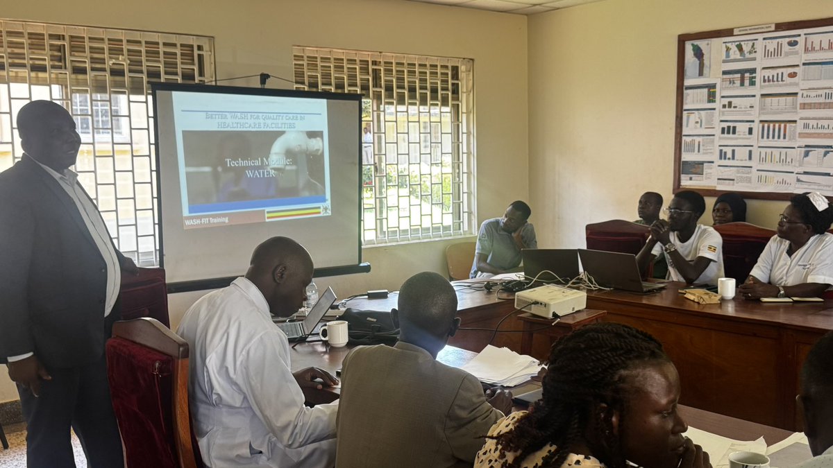 Azure_Passant's tweet photo. ONGOING: Training on Water, Sanitation and Hygiene (WASH) implementation being conducted by the Public Health Dept. led by Dr. Kabona Anna and Mr Muganda Ayub supported by @KOFIH Uganda. The training was graced by our Senior Executive Consultant Dr. @Yayialfred https://t.co/cYRwtG6utM