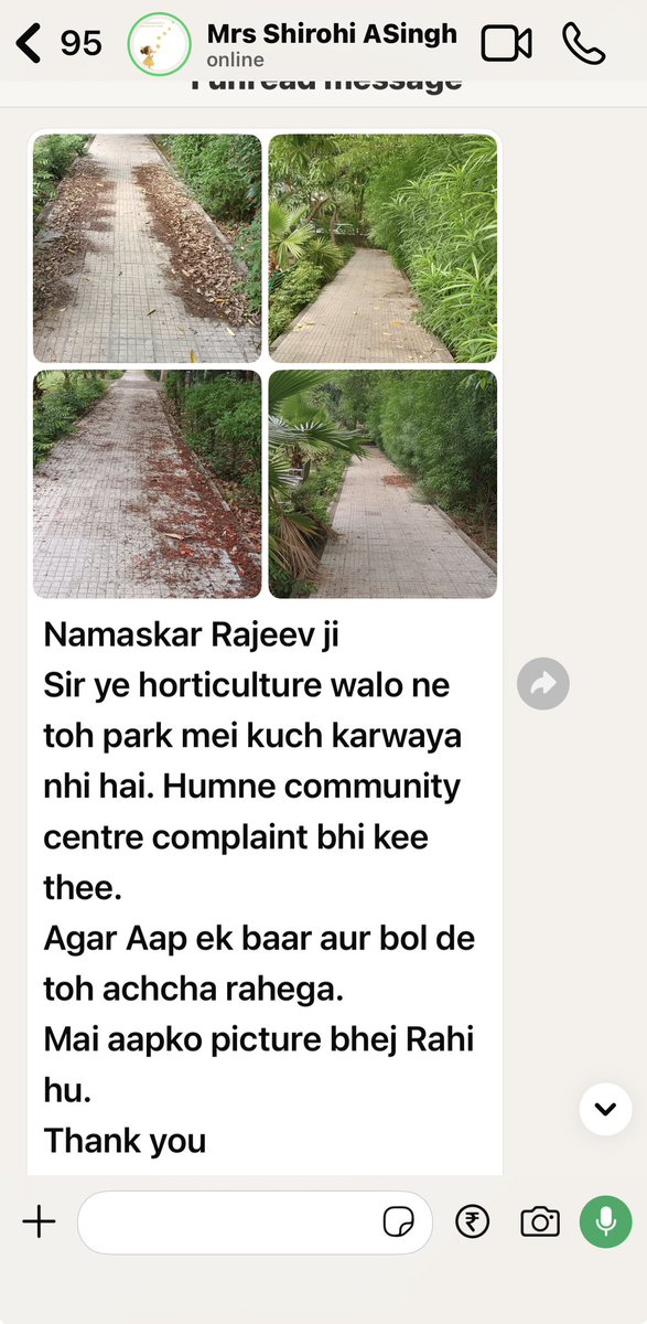 rwasector61's tweet photo. महोदय उक्त मीटिंग में उपस्थित होने का कोई लाभ हमारी RWA को नहीं हुआ है पार्कों की हालत और बत्तर हो गई है निवासी लगातार शिकायत कर रहे है https://t.co/AbJTjmGn13
