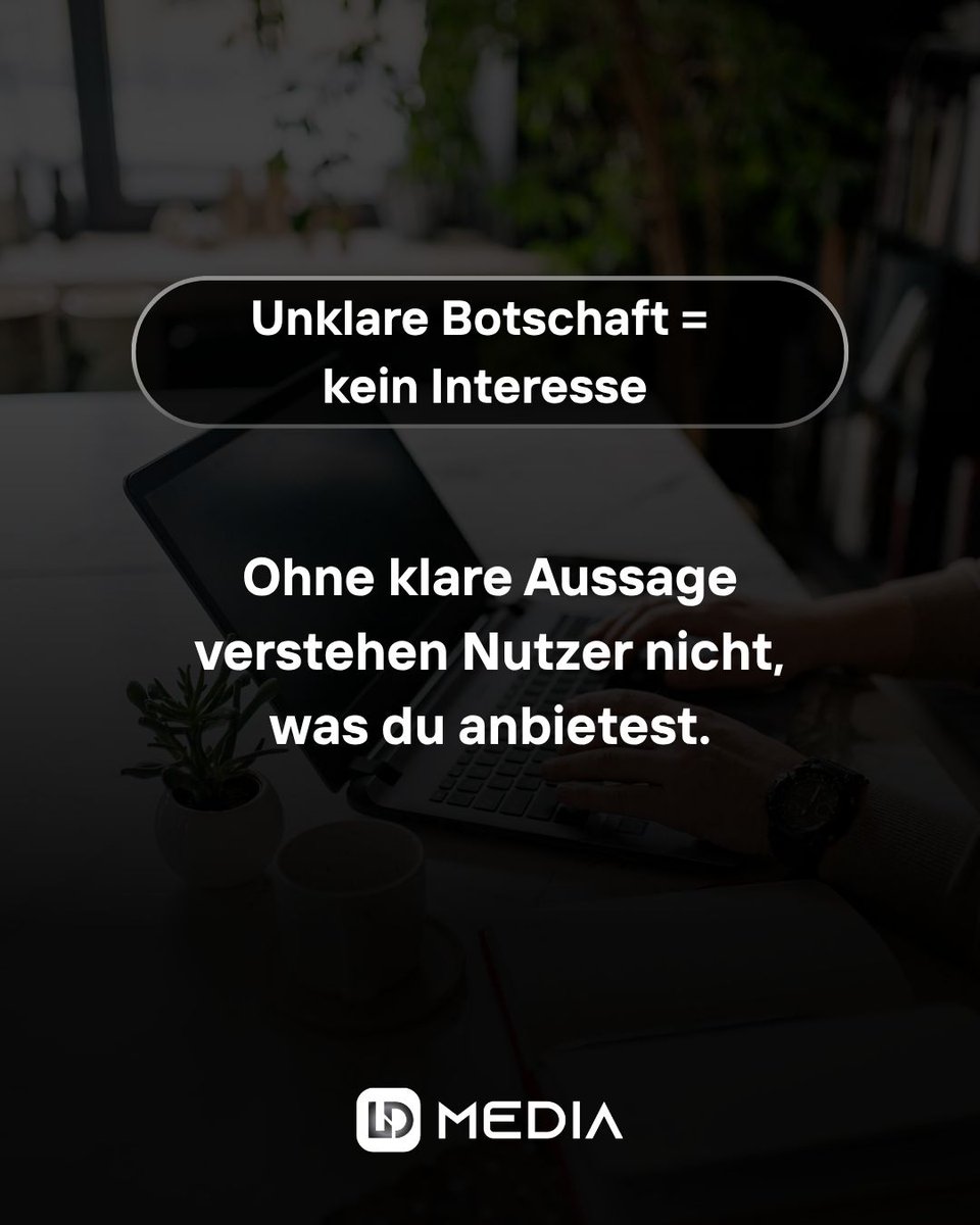Luki_Di's tweet photo. 👉 Wenn du alles ansprichst, erreichst du niemanden.

Klare Botschaft = klare Ergebnisse.
💡 Positionierung verkauft.
👉 Für wen ist deine Website gemacht?

#positionierung #branding #zielgruppe #webdesign #onlinemarketing #ldmediasolutions https://t.co/sRUWIEzrd7