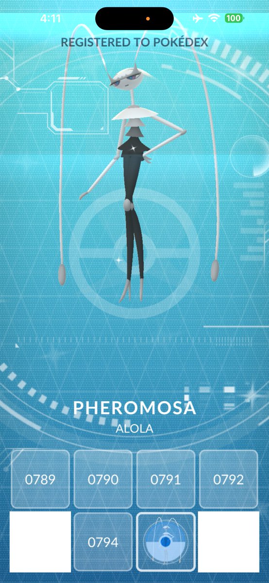 PokDrew's tweet photo. Woke up hella early to get as many remote raids and it paid off 3rd raid we got the black dressed bug! 

#pheromosa #pokemongo #pokemon https://t.co/IW4go9xmtP
