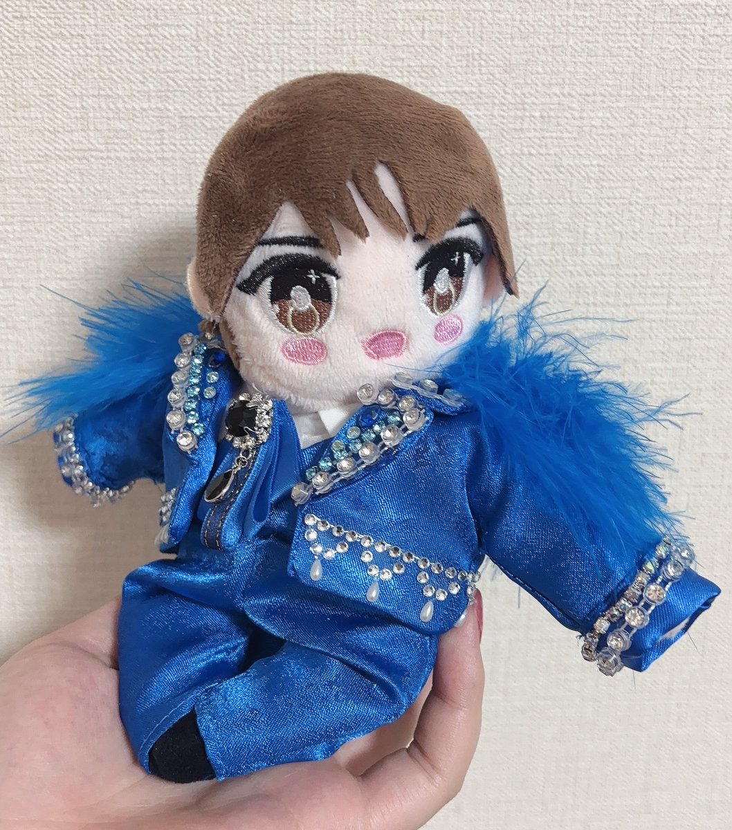 雪凪 M!LK ぬい 衣装 好きすぎて滅！ 青 M!LK爆裂衣装ぬい用に作ってみた！ 初期装備も可愛いけど、衣装着せ