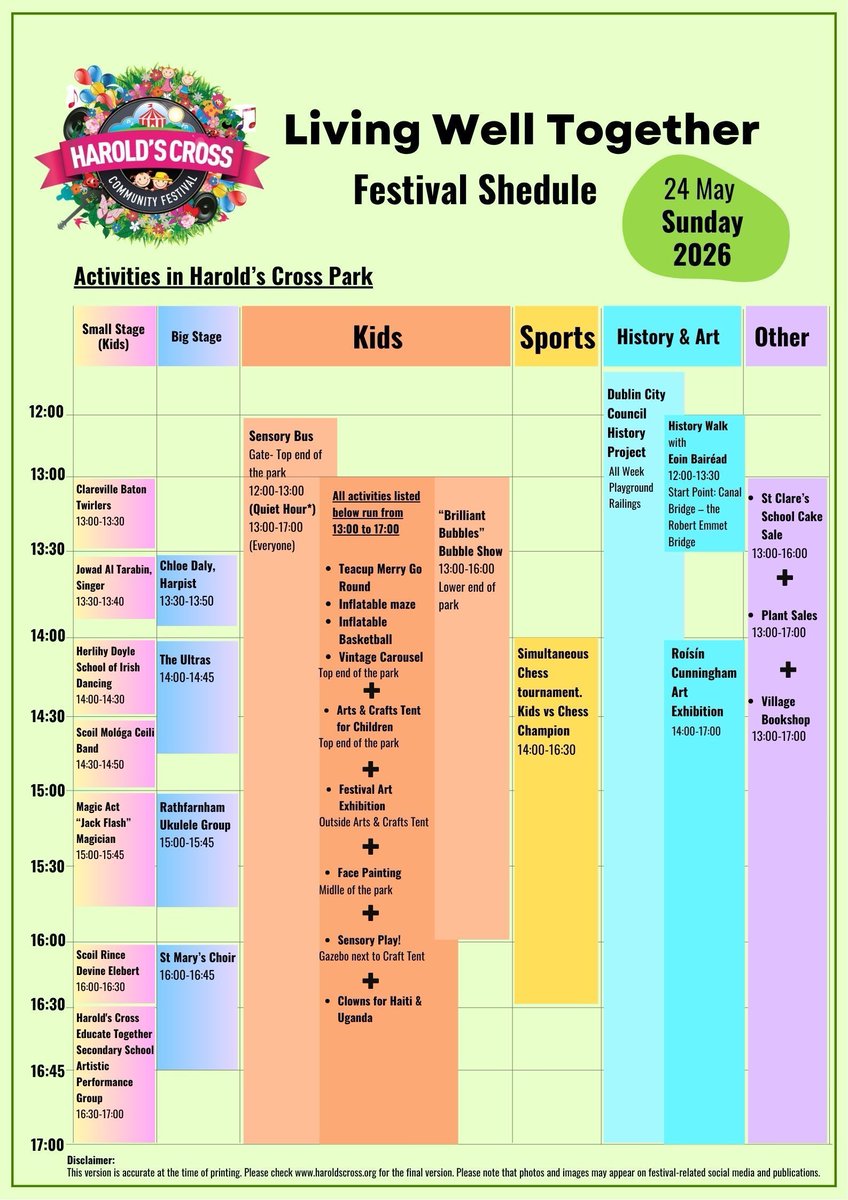 thehxpress's tweet photo. The wait is almost over!

Join us in Harold’s Cross Park on Sat 23 &amp; Sun 24 May for a weekend of fun, community &amp; celebration. 🌿💛

#HaroldsCrossFestival #HaroldsCrossFestival2026 #DublinEvents #LivingWellTogether #HXFestival #HXFestival2026 https://t.co/LwtI2GgFS7