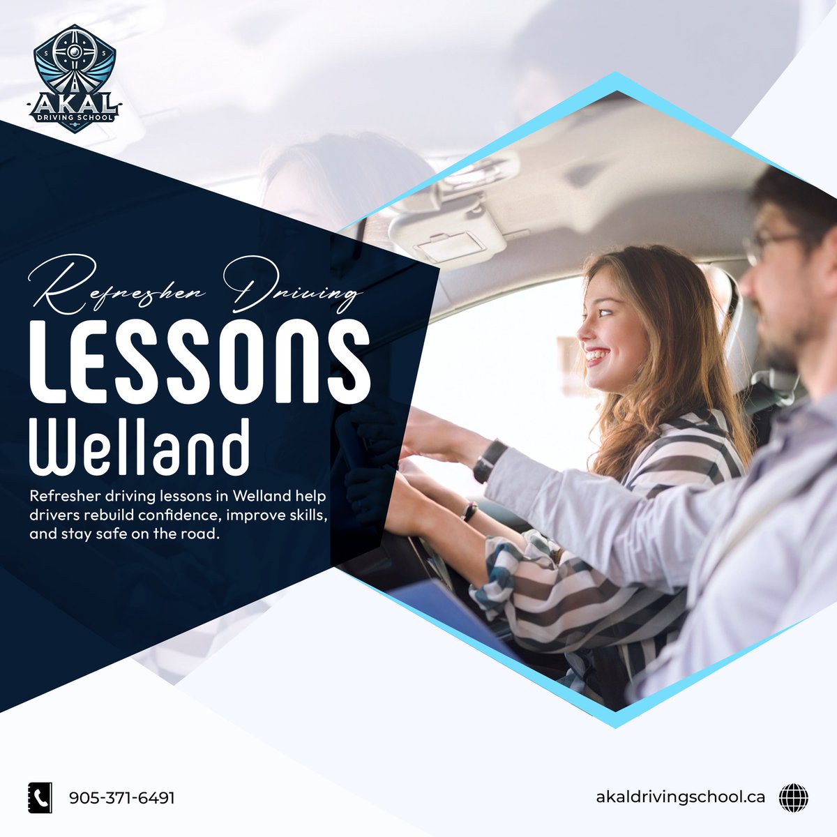 akal_school's tweet photo. Refresher Driving Lessons Welland | Akal Driving School
Choose Refresher Driving Lessons Welland for a Stress-Free and Efficient way to regain your Confidence on the road. 
🌐 Visit us:  https://t.co/zkmzOmQhAe
#RefresherDrivingLessonsWelland #AkalDrivingSchool https://t.co/SzQ7vmQlUg