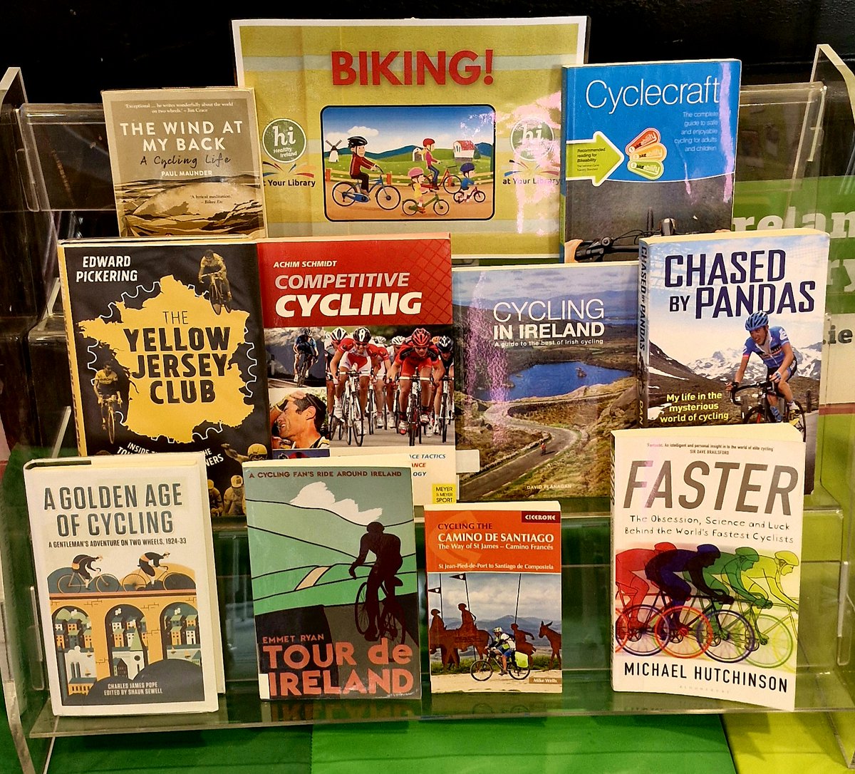 corkcolibrary's tweet photo. 🚴Don't forget about our Bike Week 2026 T‑Shirt Design Competition for Kids!
Join us in celebrating Cork Bike Week by designing your very own cycling‑themed T‑shirt!📝 Entry forms are available from your local library, so pop in and pick one up.

📸 Take a look at some of the fantastic Bike Week displays from libraries across Cork County – we love seeing how each branch is celebrating!

 @Corkcoco @CorkSports @HealthyIreland  #BikeWeek2026 #CorkBikeWeek2026 #CorkSportsPartnership #CobhLibrary #MacroomLibrary #CarrigalineLibrary