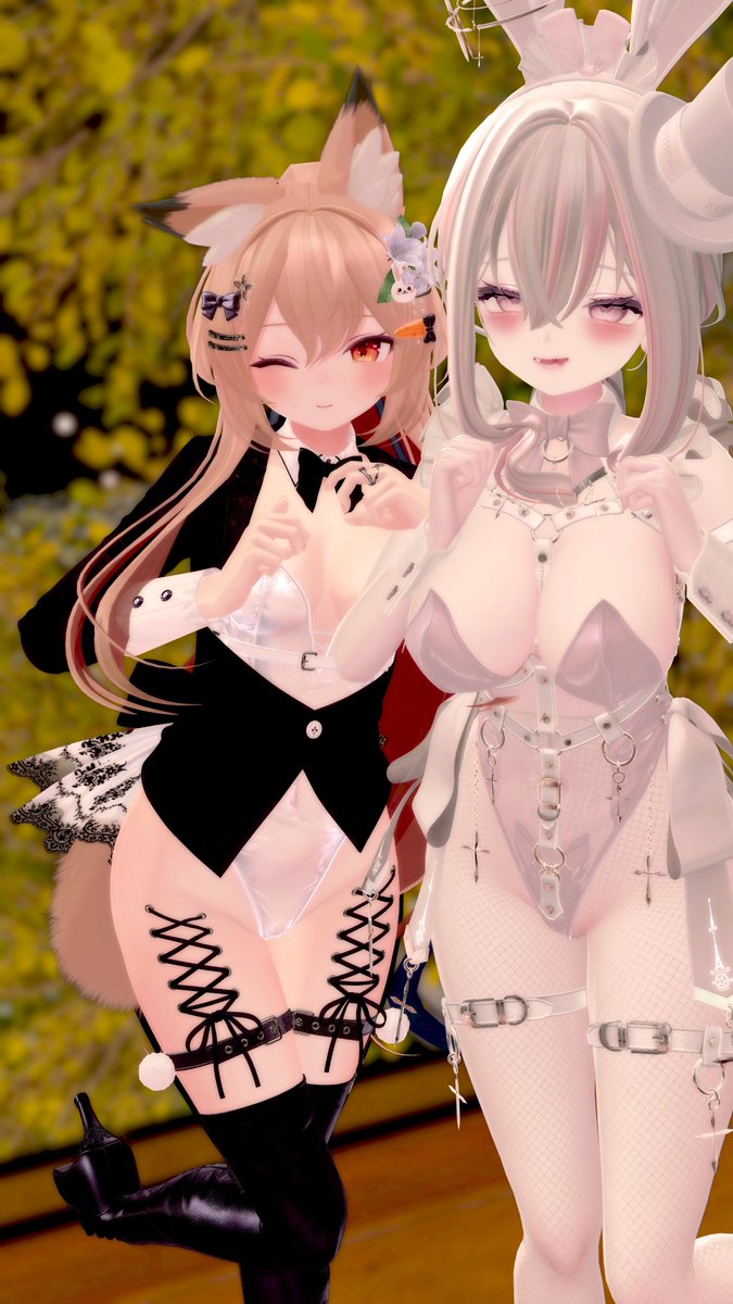 Oo_Ka_ren_oO's tweet photo. 昨日は久しぶりにルルネちゃんをこねこねしたので、あせりあちゃんとバニーつしょ👯 https://t.co/MuMFZ5ouiH