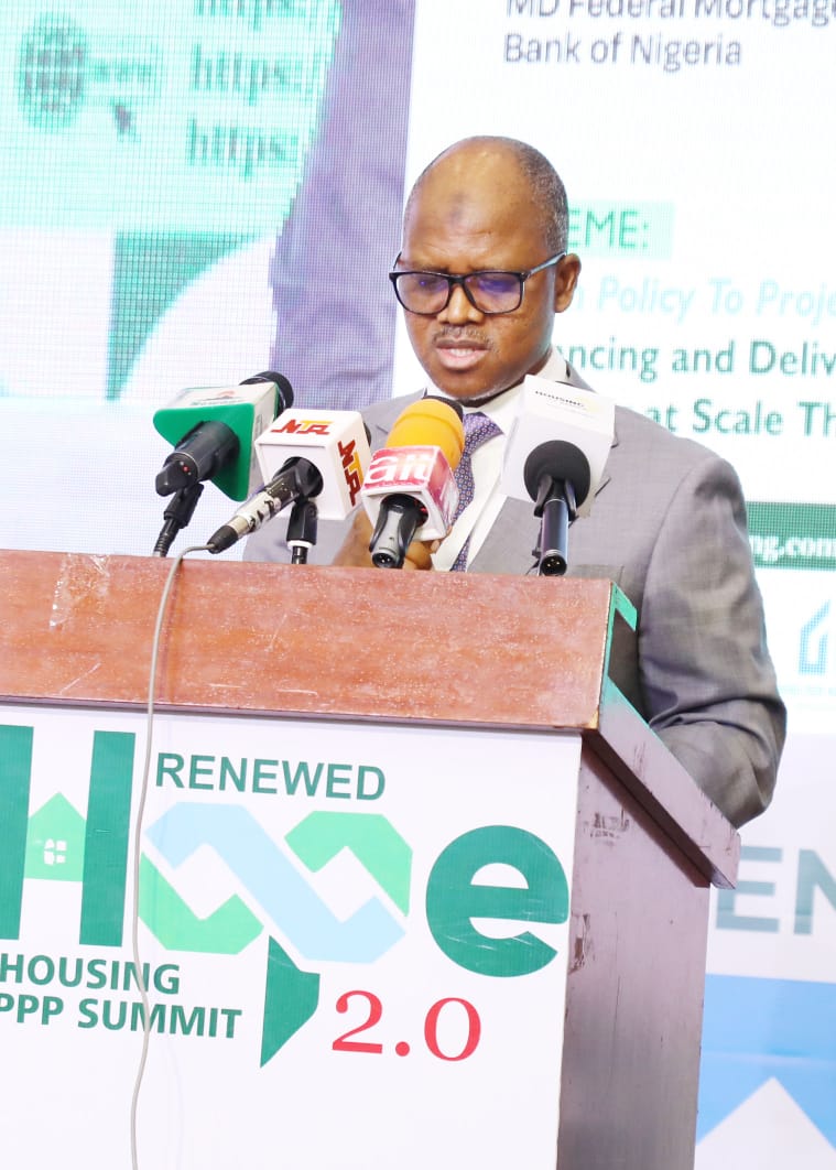 fmbnnigeria's tweet photo. At the Renewed Hope Housing PPP Summit 2.0 in Umaru Musa Yar’Adua Centre, stakeholders explored solutions to scale housing delivery under Bola Ahmed Tinubu’s agenda.

In his address, Managing Director, Shehu Usman Osidi noted that innovative financing &amp; PPPs are key to... https://t.co/lMAZ4fZpQx